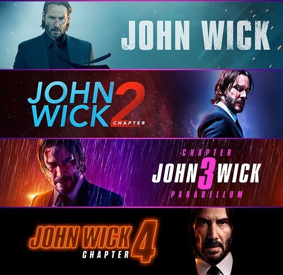 کالکشن فیلم های جان ویک John Wick [ 1 و 2 و 3 و 4 ] با دوبله